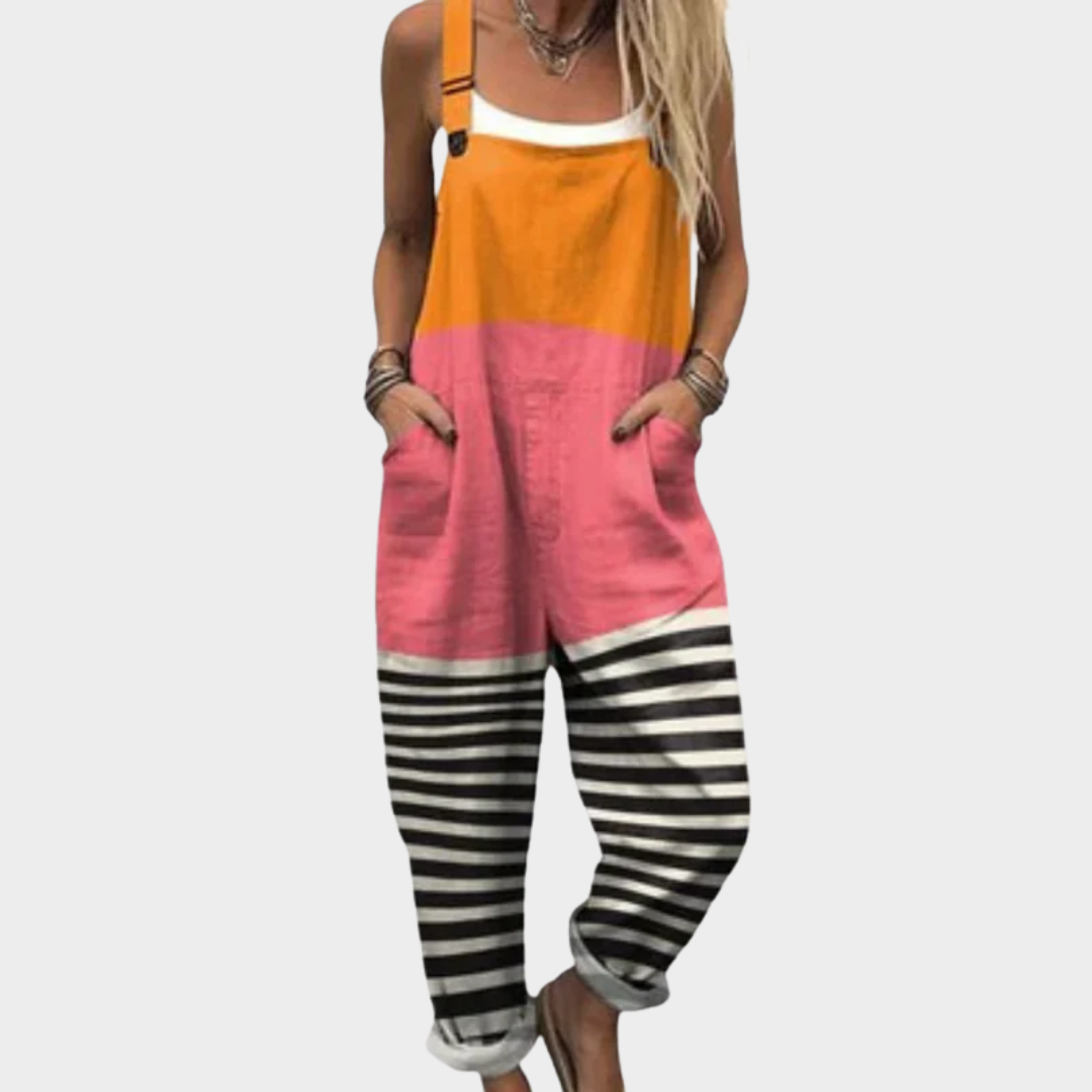 Zara Sunset Print Overalls for Women