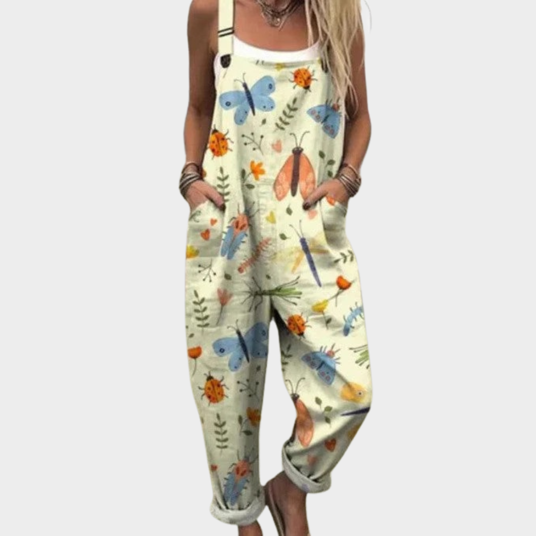 Edie Printed Overalls for Women