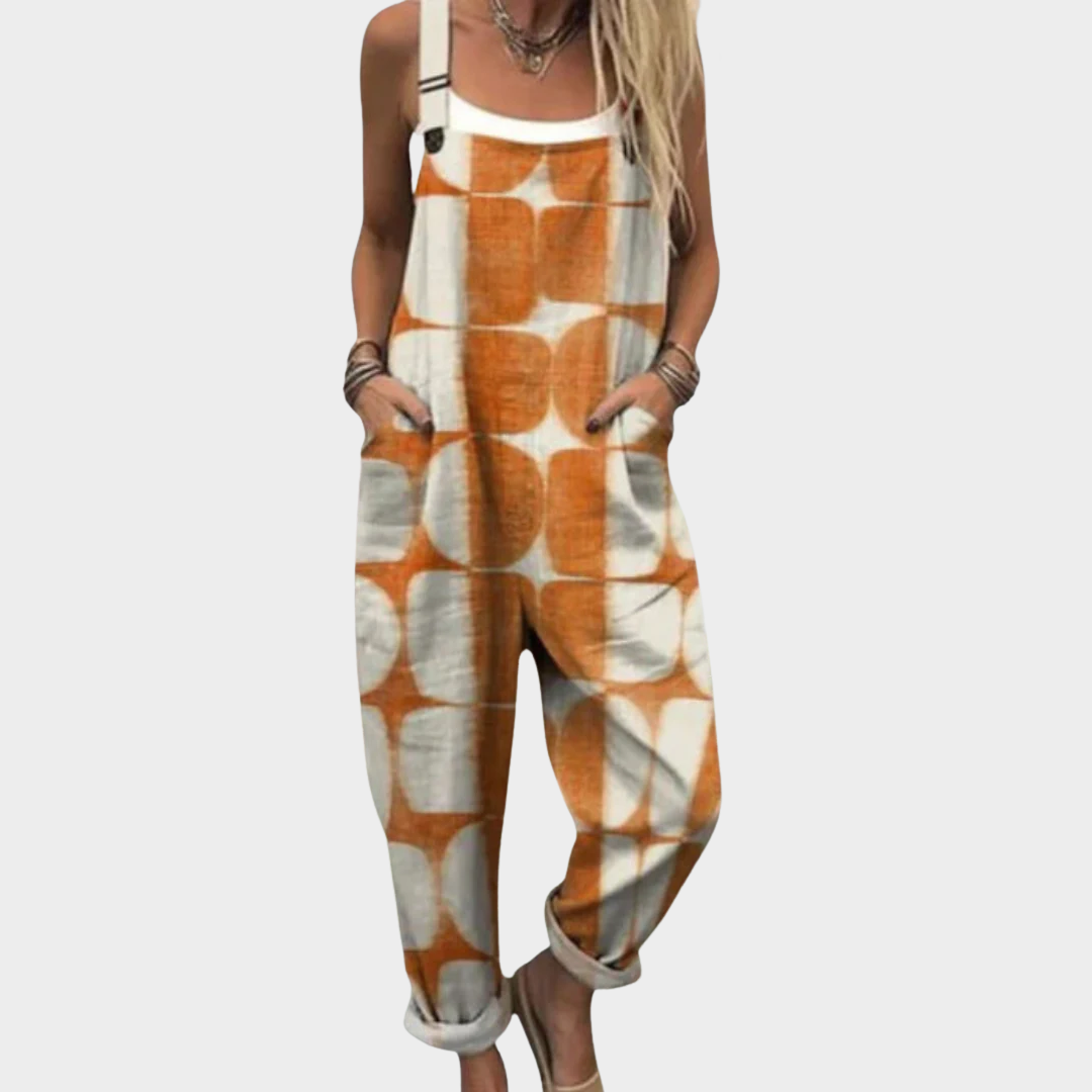 Romy Printed Overalls for Women