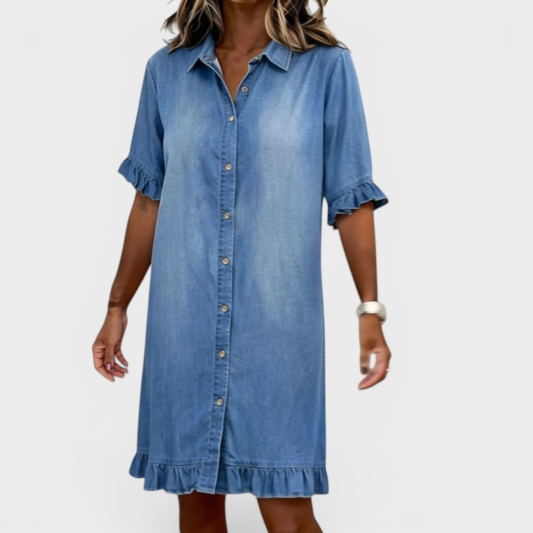 Camille | Elegant Denim Dress