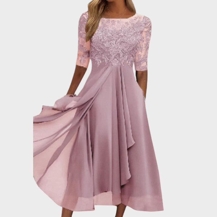 Gabhi | Midi Dress with Lace Details