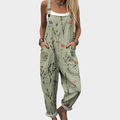 Dahlia Floral Printed Overalls for Women