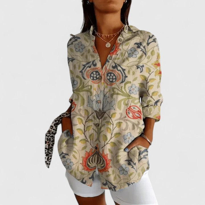 Ivy | Elegant Floral Blouse