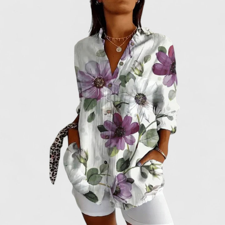 Ivy | Elegant Floral Blouse