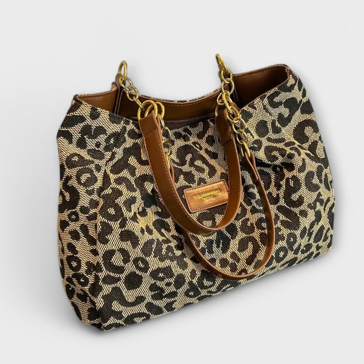 Béatrice | Leopard Canvas Bag