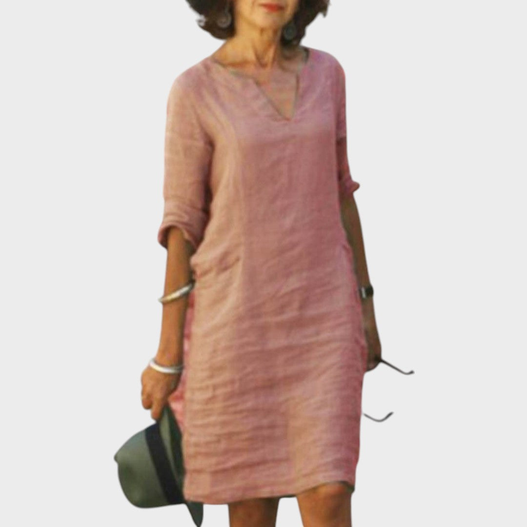 Josette | Elegant Dress with V-Neck