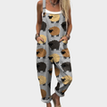 Ash Soft Grey Overalls for Women