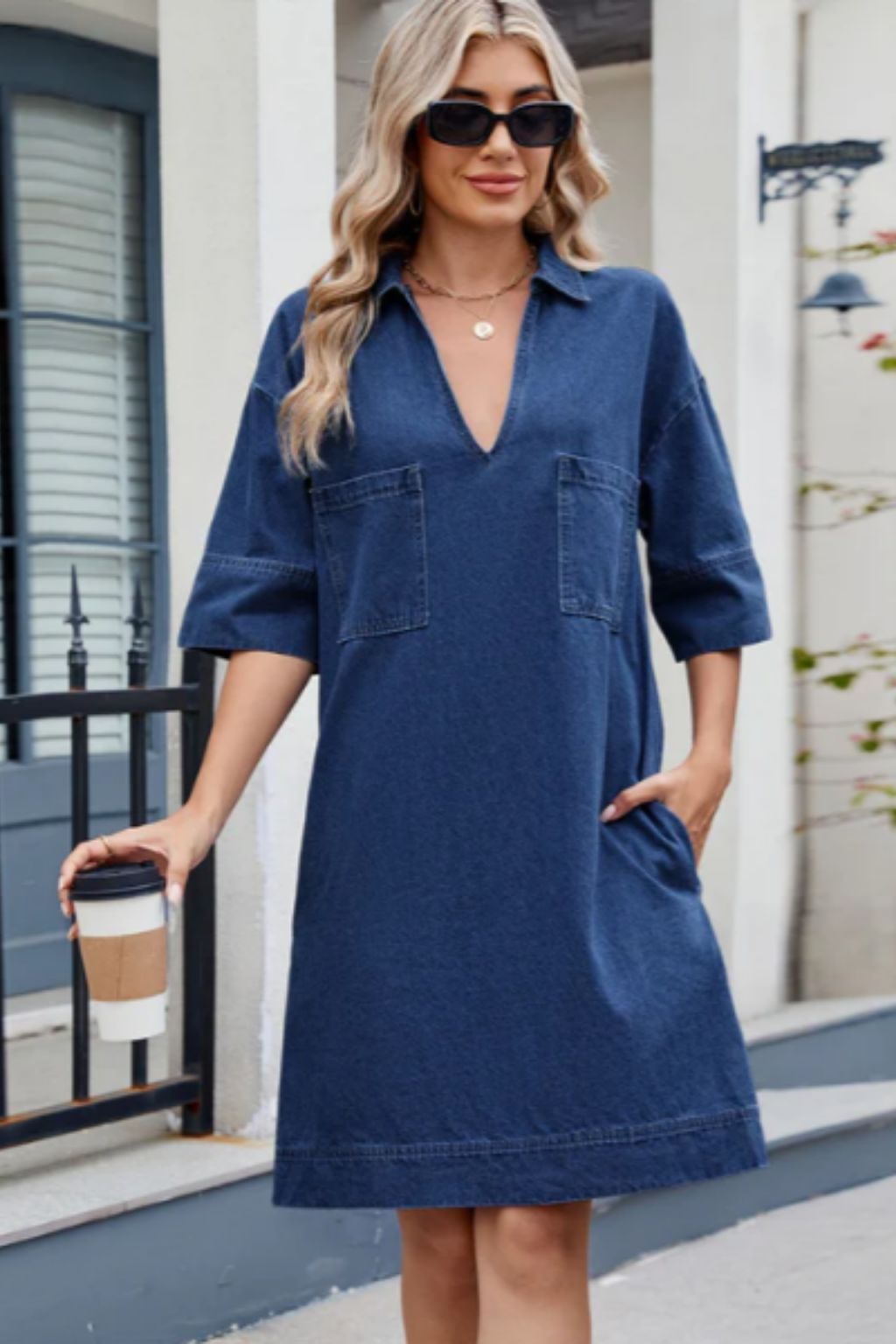 Jade Casual Denim Dress – Bella Taylor - New York