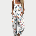 Alba Crisp White Overalls for Women