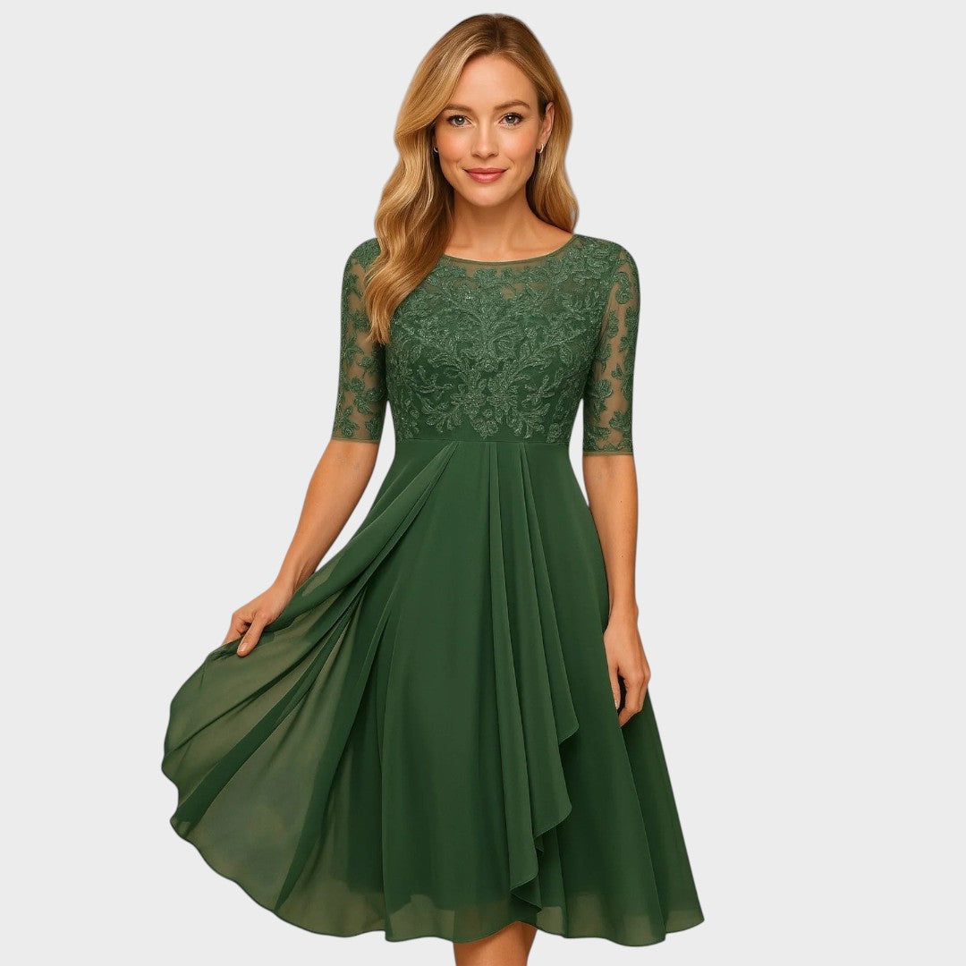 Gabhi | Midi Dress with Lace Details