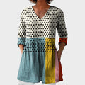 Valerie – women's boho long blouse with V-neck | Bella Taylor - New York