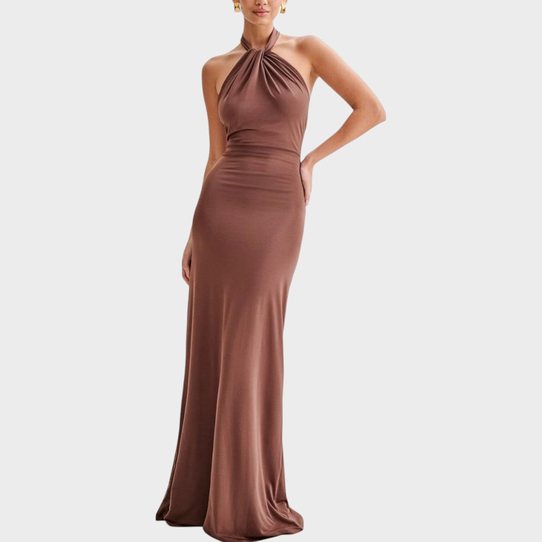Laguna | Long Dress with Halter Neck