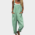 Clover Printed Overalls for Women