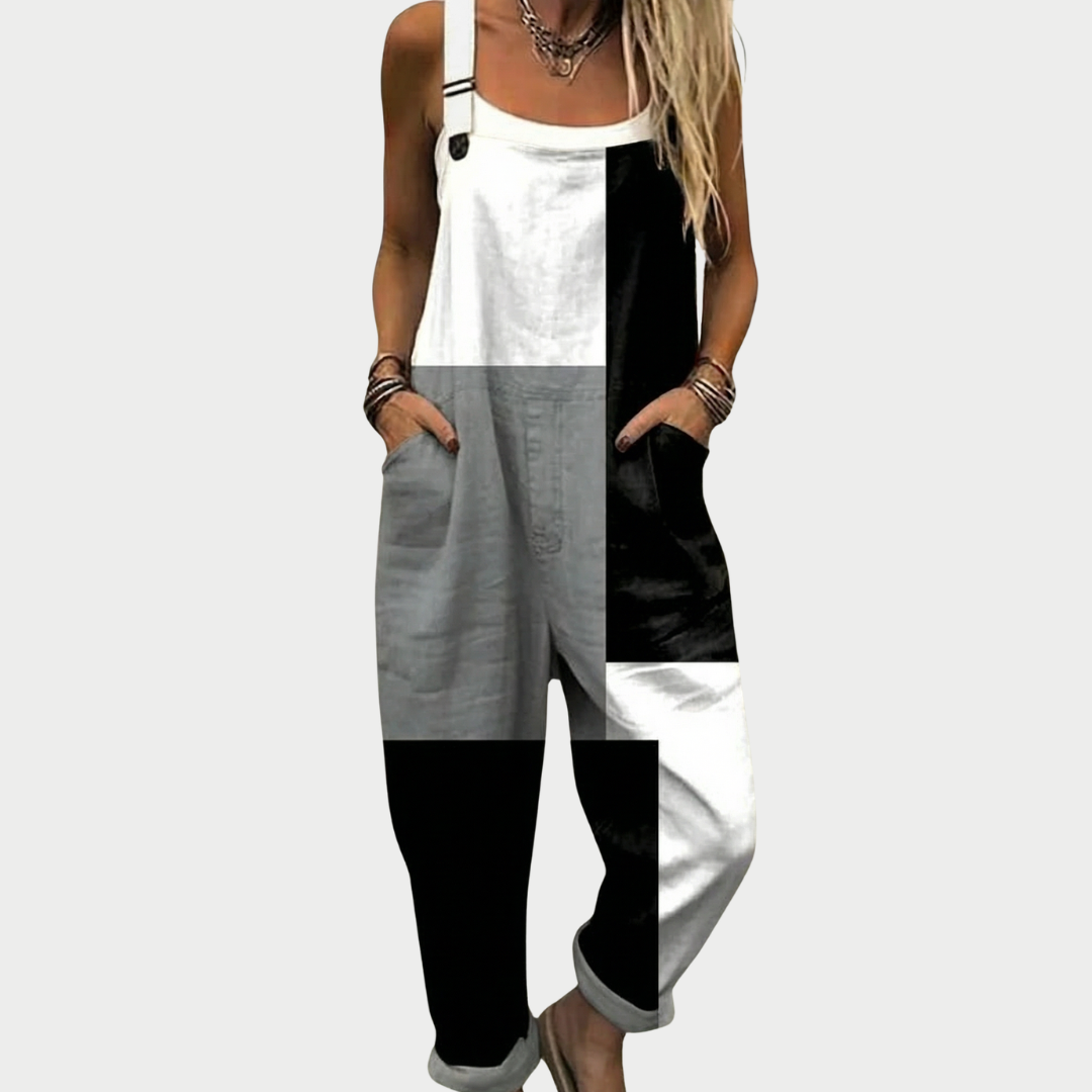 Slate Black and Grey Overalls for Women