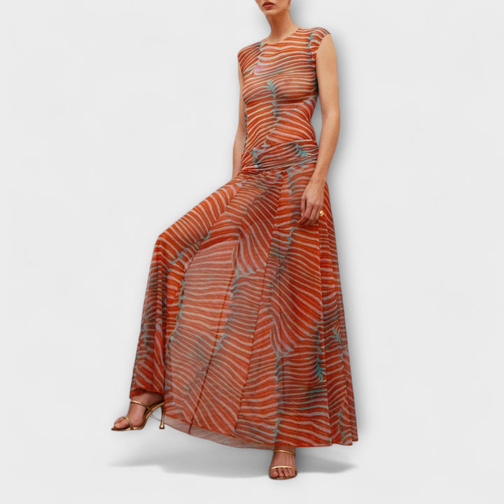 Phoenix | Shimmering Wave Mesh Bodysuit