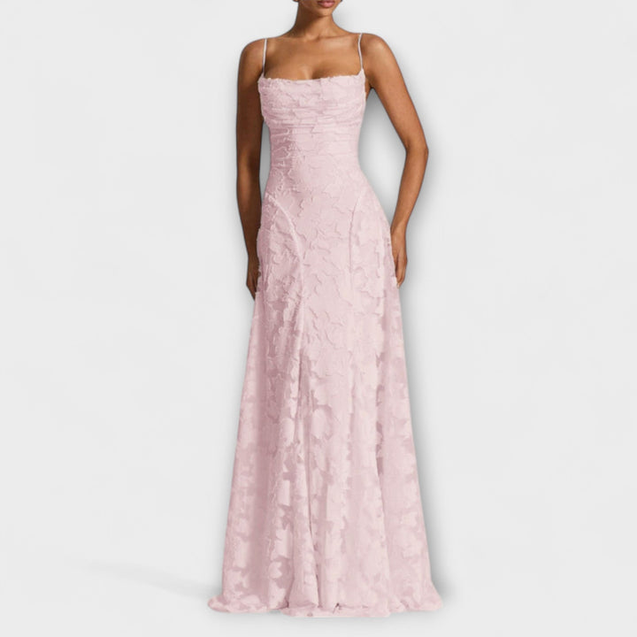 Emberly | Elegant Jacquard Maxi Dress