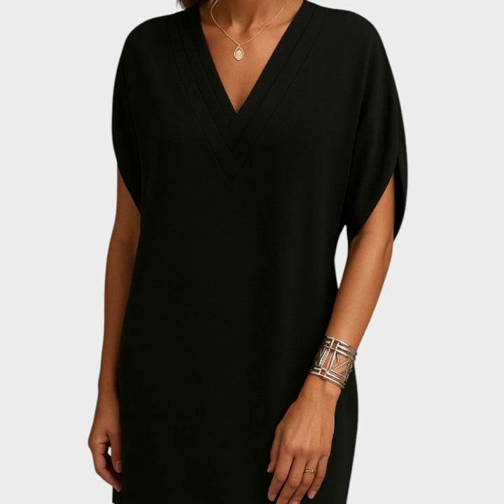 Elena | Elegant V-Neck Dress