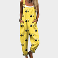 Daisy Yellow Meadow Overalls for Women