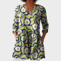 Elodie – women's boho long blouse with V-neck | Bella Taylor - New York