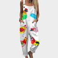 Wren Patchwork Print Overalls for Women