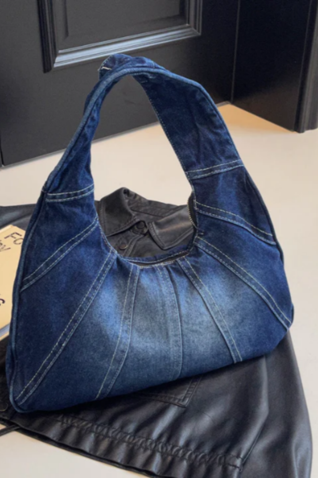 Zara Denim Shoulder Bag – Bella Taylor - New York