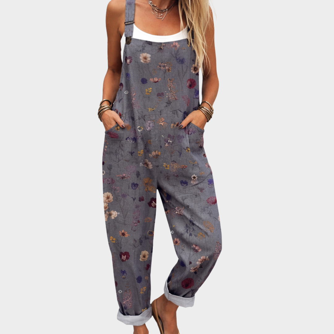 Amanda Printed Overalls for Women