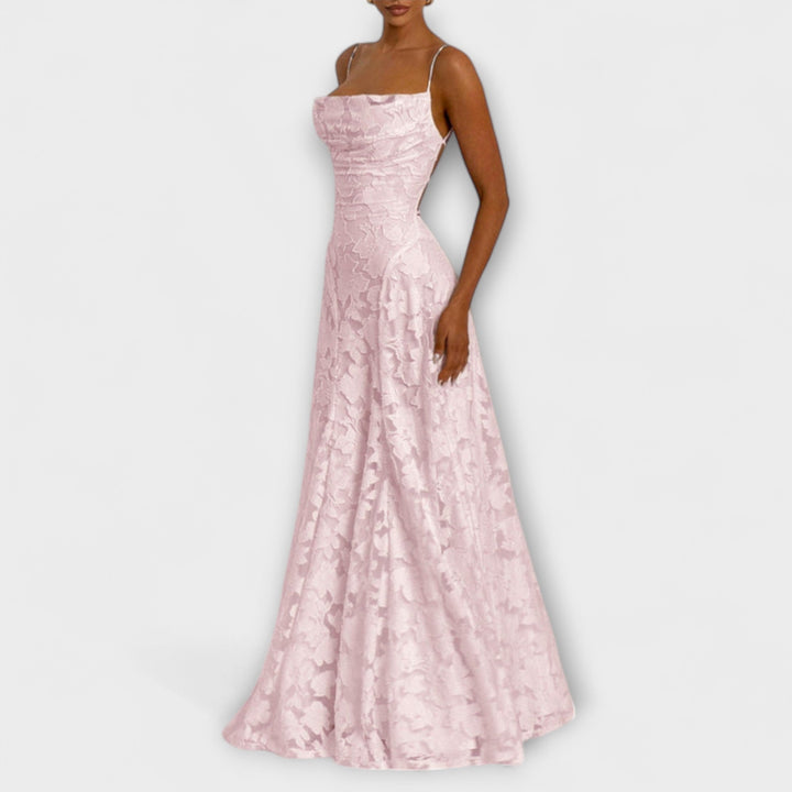 Emberly | Elegant Jacquard Maxi Dress