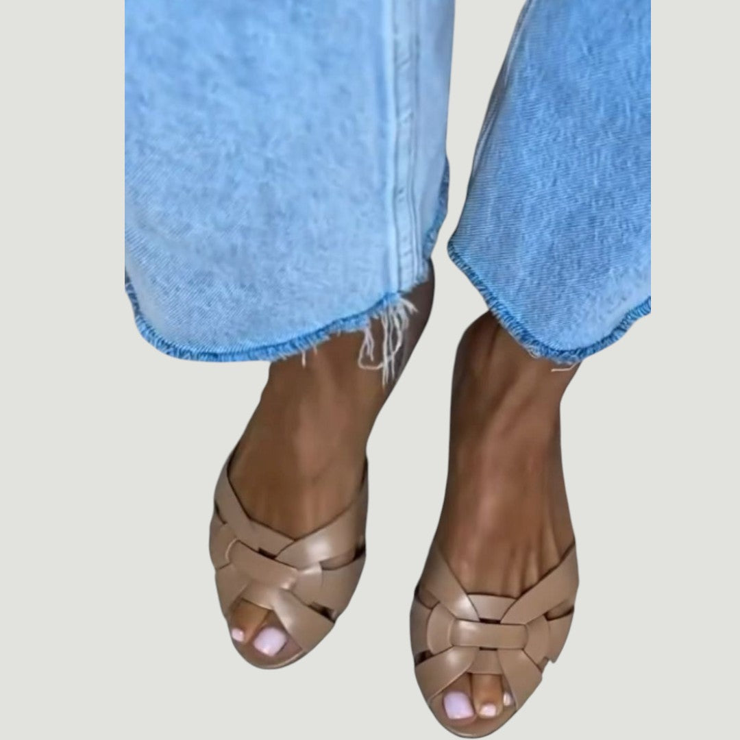 Serafina | Woven Leather Sandals