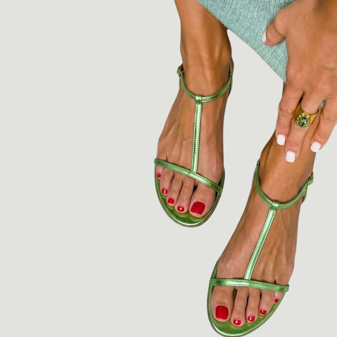 Rosalba | Golden Spring Sandals