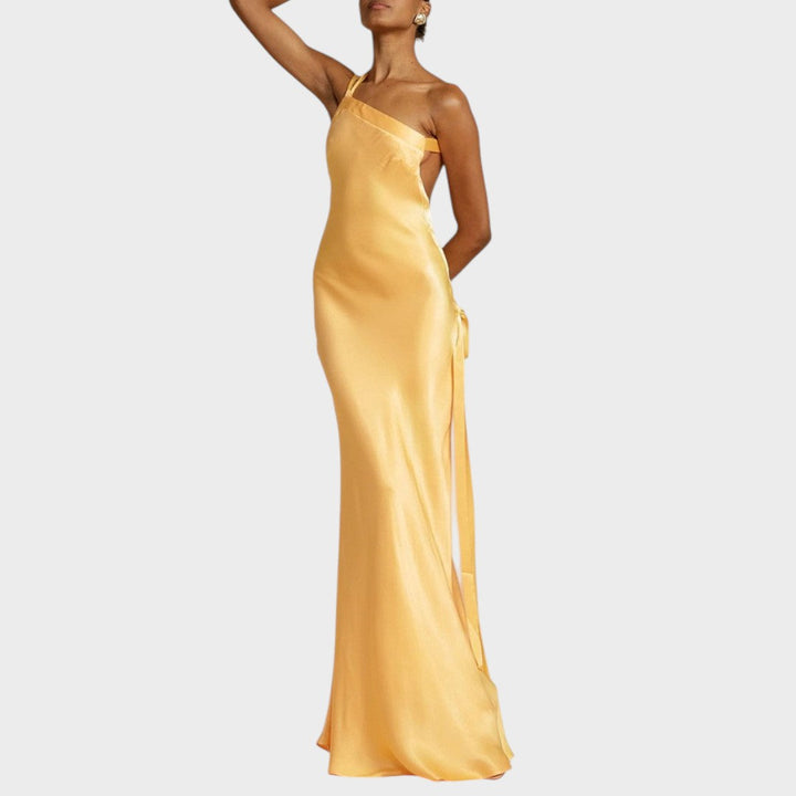 Muriel | Long Satin Dress