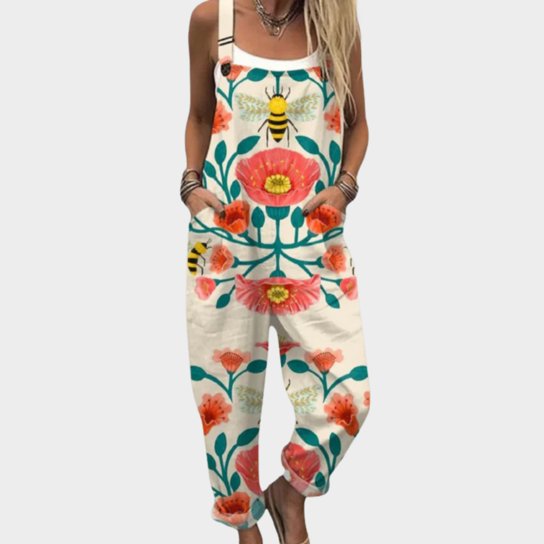 Isla Tropical Print Overalls for Women