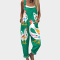 Sage Forest Green Overalls for Women