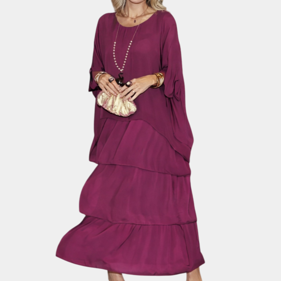 Agnès | Elegant Fluid Maxi Dress