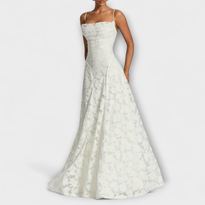Emberly | Elegant Jacquard Maxi Dress