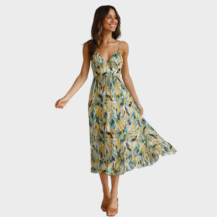 Milou | Midi dress with straps