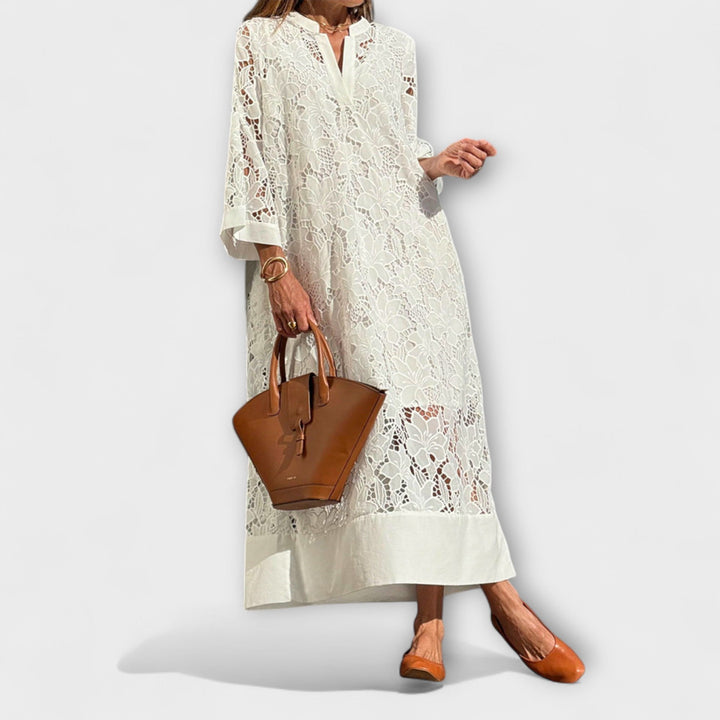 Valmere | Embroidered Dahlia Dress