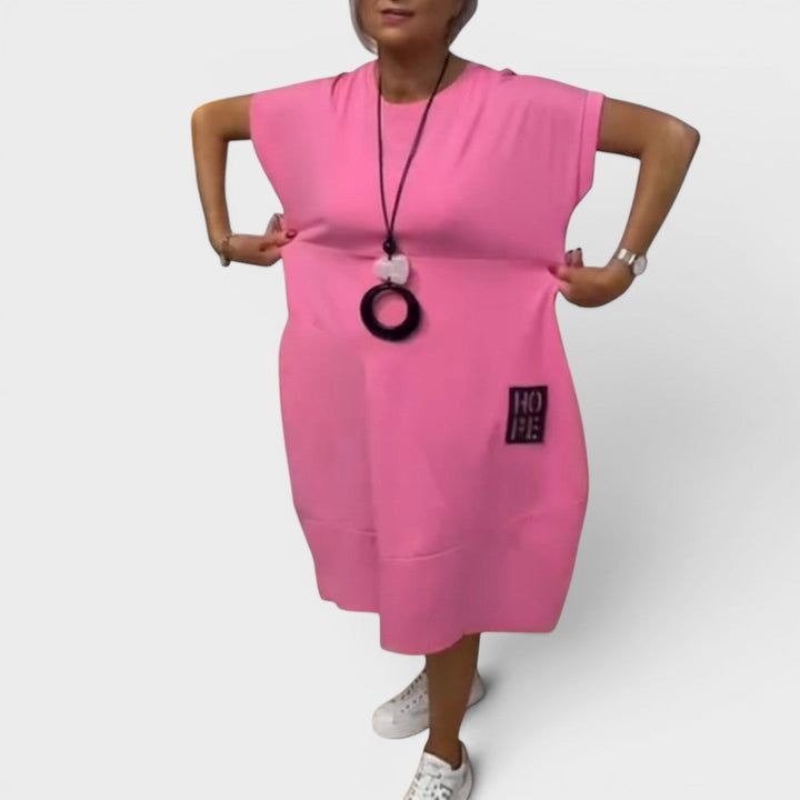 Nicole | Flowing Midi Dress with Pockets