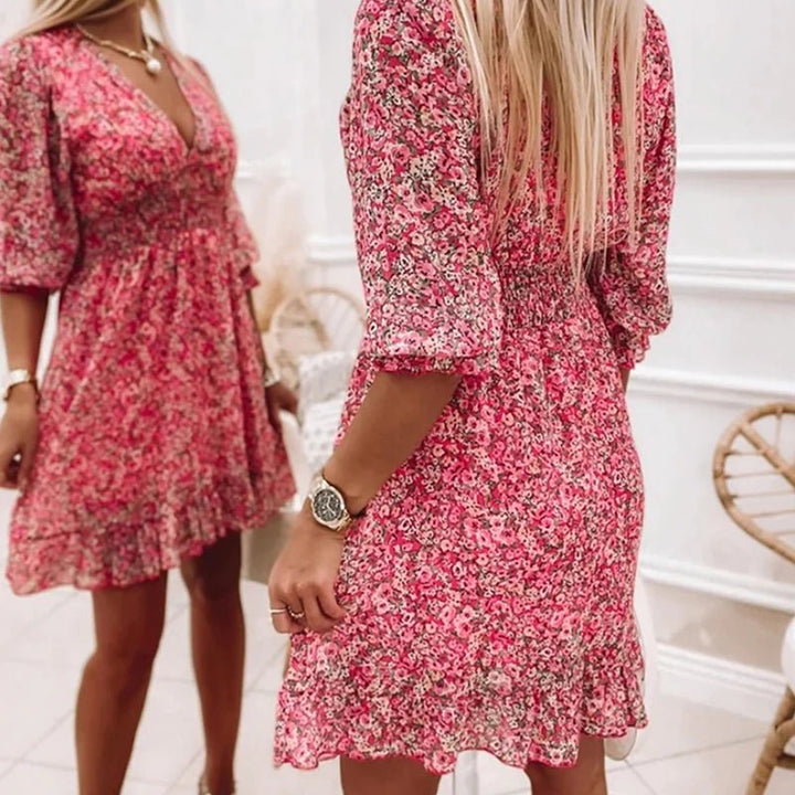 Thessaly | Elegant Floral Maxi Dress