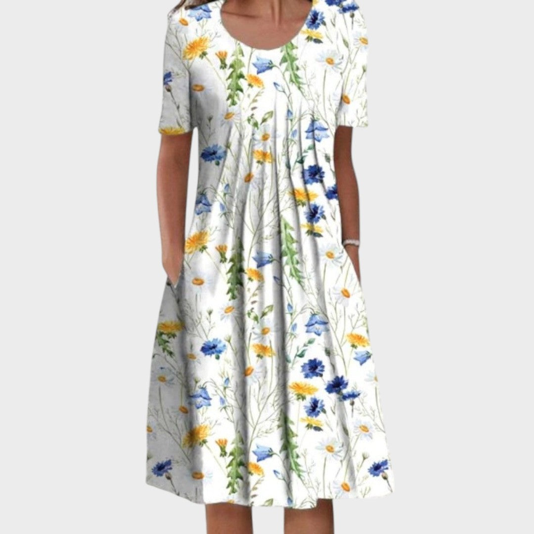 Valéria | Frayed Floral Dress