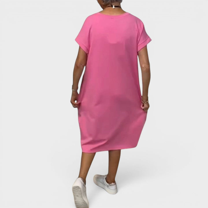 Nicole | Flowing Midi Dress with Pockets