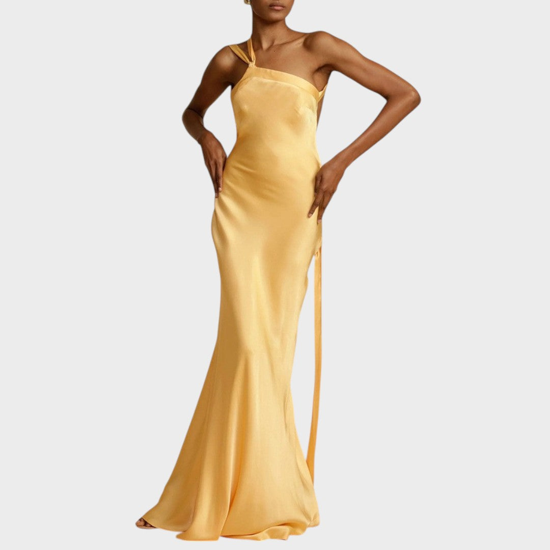 Muriel | Long Satin Dress
