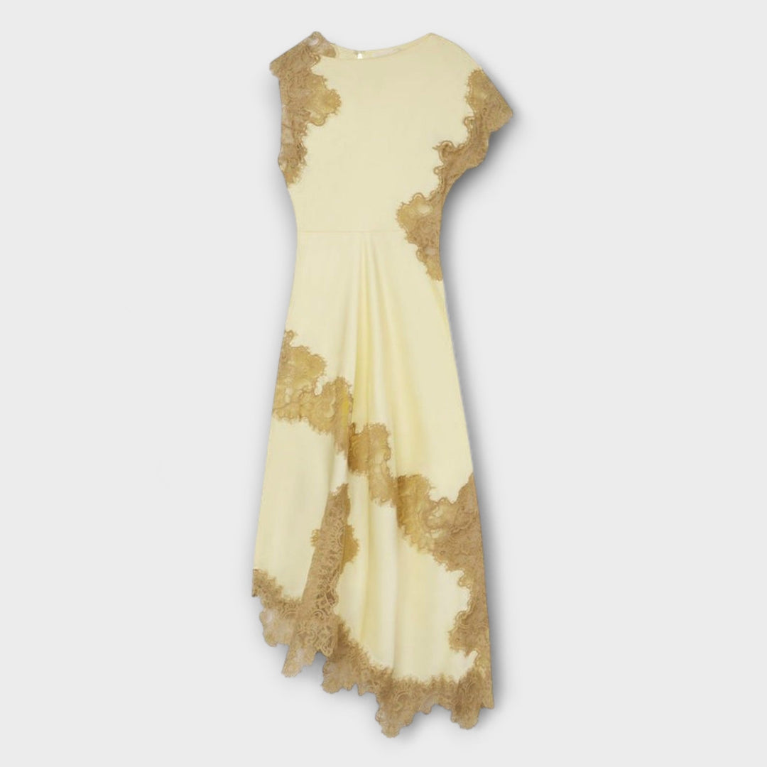 Margaret | Maxi dress with satin and lace details