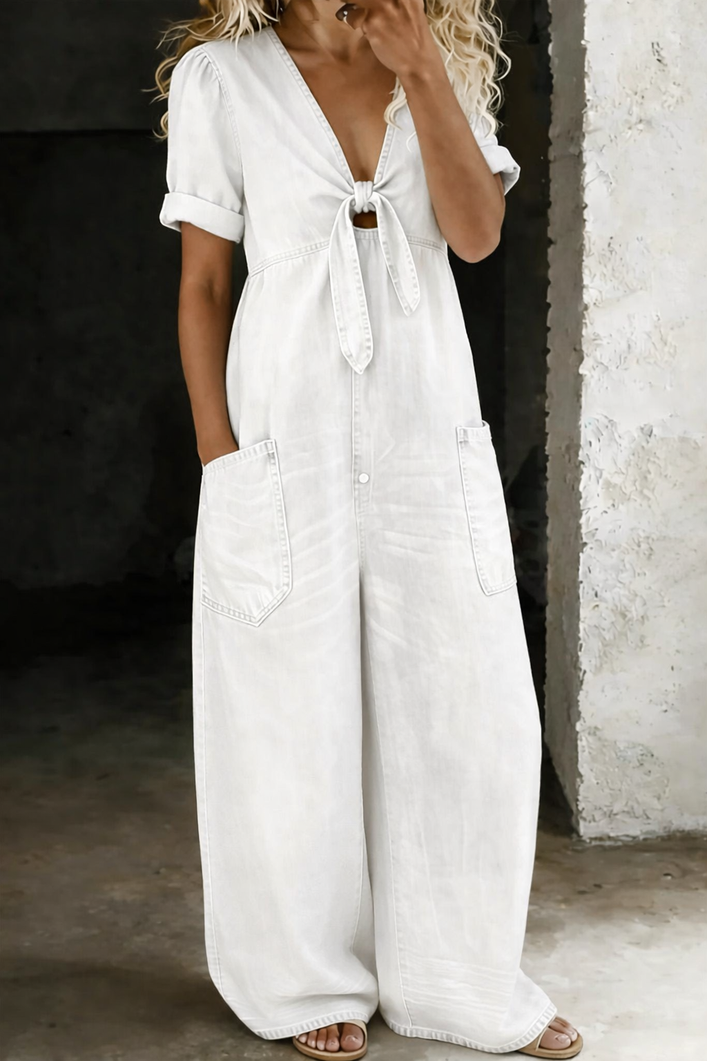 Maya V-Neck Jumpsuit – Bella Taylor - New York