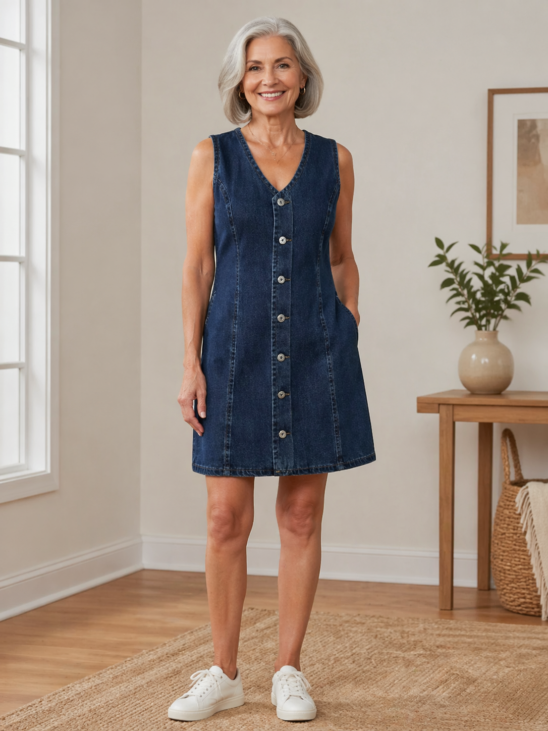 Lila Mini Denim Dress – Bella Taylor - New York