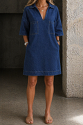 Jade Casual Denim Dress – Bella Taylor - New York