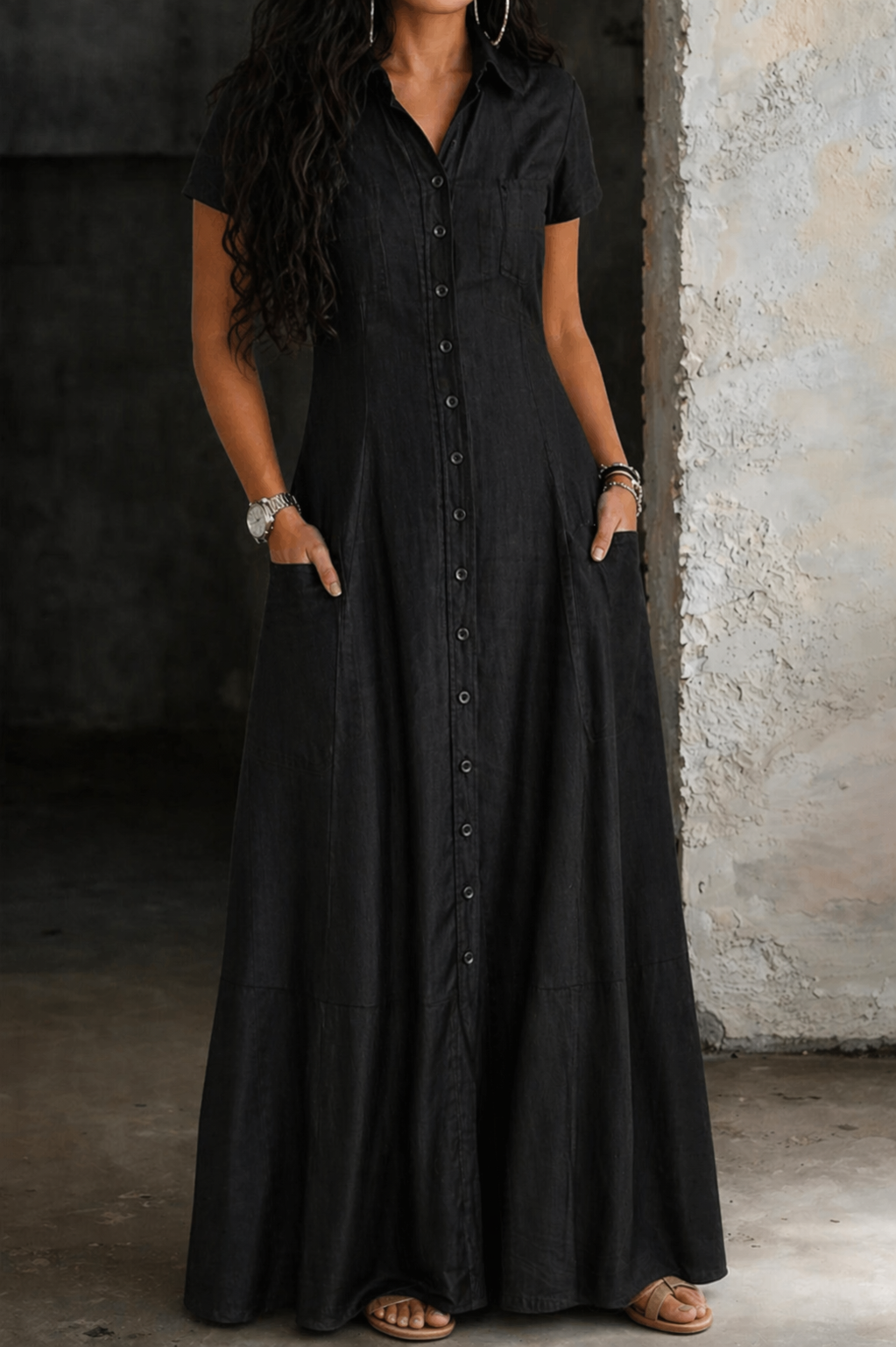 Hera Long Denim Dress – Bella Taylor - New York