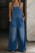 Harper Elastic-Waist Denim Jumpsuit – Bella Taylor - New York