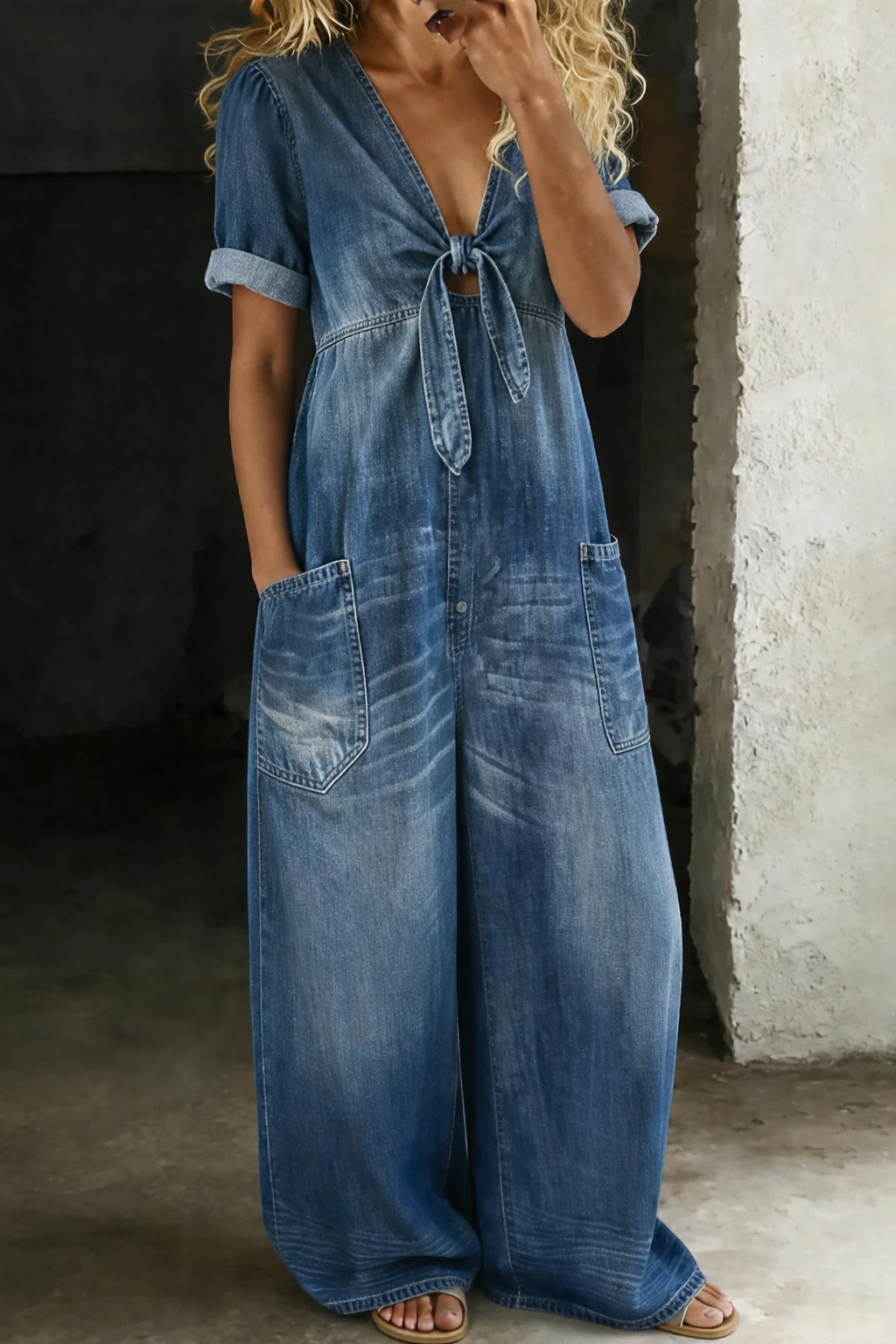 Maya V-Neck Jumpsuit – Bella Taylor - New York