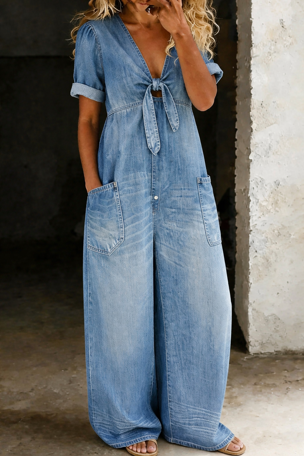 Maya V-Neck Jumpsuit – Bella Taylor - New York