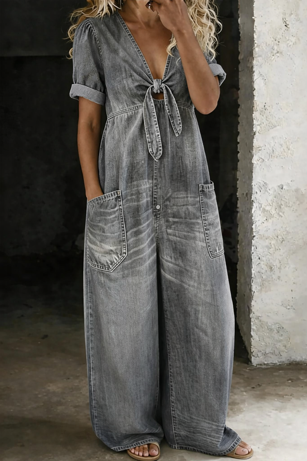 Maya V-Neck Jumpsuit – Bella Taylor - New York